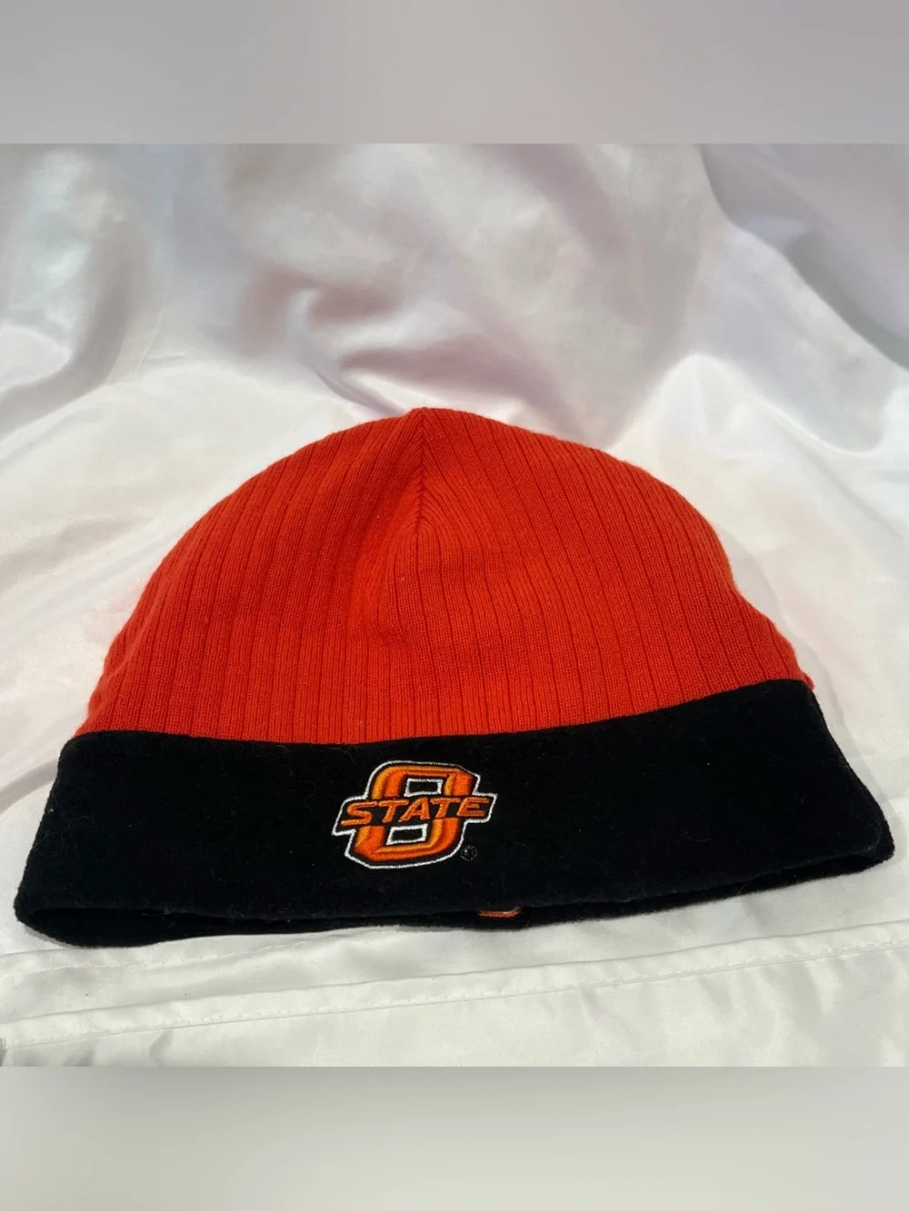 Oklahoma State Cowboys OSU Orange Black Knit Beanie Hat